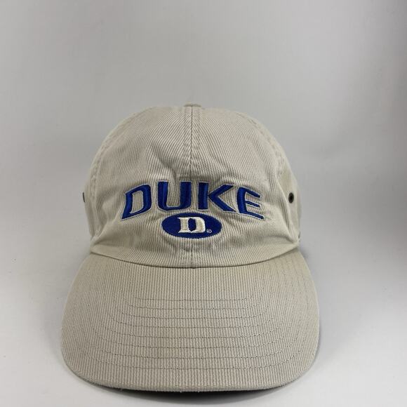 Vintage Duke Blue Devils Sports Specialties Corduroy White Strapback - Picture 1 of 9